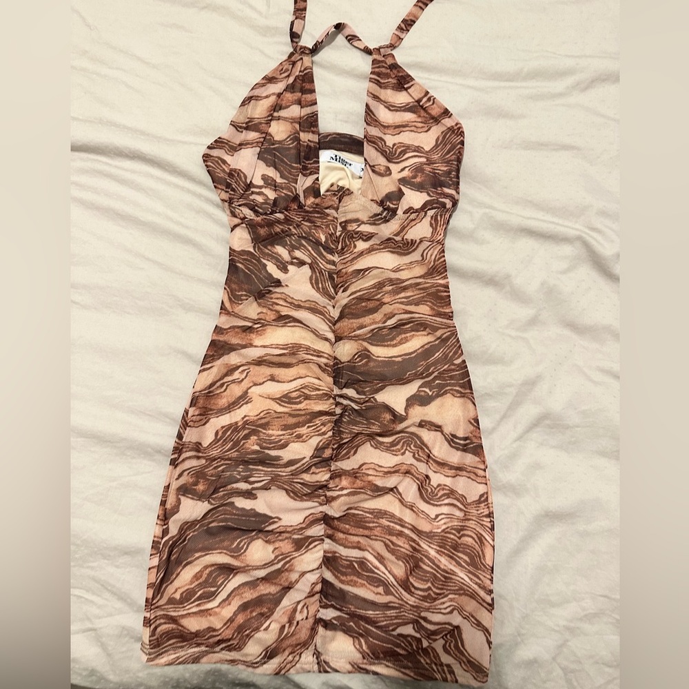 Tigermist Brown Dress in XS